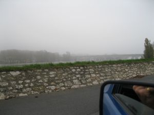 les bords de Loire dans le brouillard